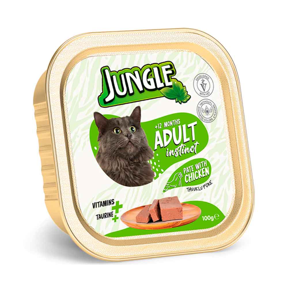 Jungle Kedi Yaş Mama Tavuklu Ezme 100 Gr